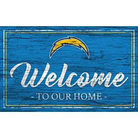 Officially Licensed NFL Team Color Sign - Los Angeles Chargers