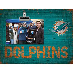 Officially Licensed NFL Team Name Clip Frame - Miami Dolphins