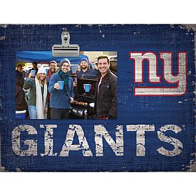 Officially Licensed NFL Team Name Clip Frame - New York Giants
