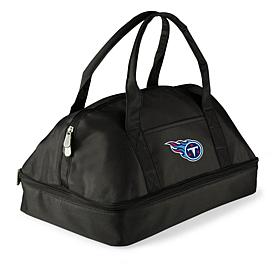 Officially Licensed NFL Tennessee Titans Black Potluck Casserole Tote 