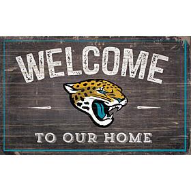 Officially Licensed NFL Welcome Sign - Jacksonville Jaguars