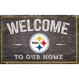 Officially Licensed NFL Welcome Sign - Pittsburgh Steelers