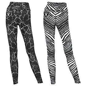 Officially Licensed NFL Women's 2-pack Printed Leggings by Zubaz