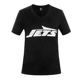 Officially Licensed NFL Women's Sequin Logo Tee from Fabgating by Cucé