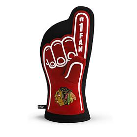 Officially Licensed NHL #1 Fan Oven Mitt - Chicago Blackhawks
