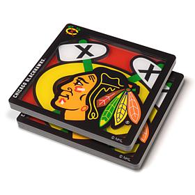 Officially Licensed NHL 3D Logo Series Coaster - Chicago Black Hawks