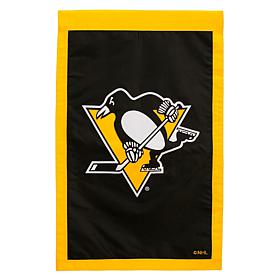 Officially Licensed NHL Applique House Flag - Pittsburgh Penguins