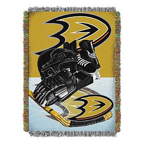 Officially Licensed NHL Home Ice Advantage Tapestry Throw - Ducks