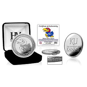 Officially Licensed Silver Mint Coin - University of Kansas Jayhawks