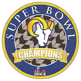 Officially Licensed Super Bowl LVI Champions 12" Circle - LA Rams