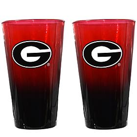 Officially Licensed Team Ombre Pint Glasses - 2-pack, 16oz