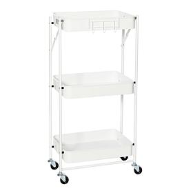 Origami 3-Tier Foldable Rolling Cart