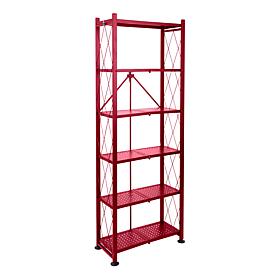 Origami Foldable Steel 6-Tier Bookshelf
