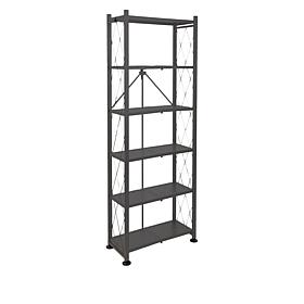 Origami Foldable Steel 6-Tier Bookshelf