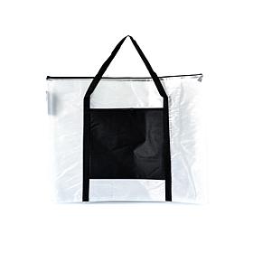 Pacific Arc Mesh-Reinforced Vinyl Bags Deluxe Bag with Handles 