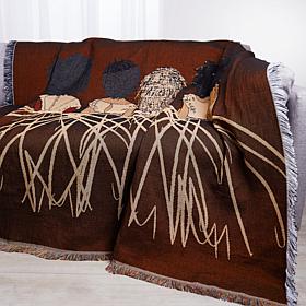 Pardon My Fro Woven Tapestry Throw Blanket