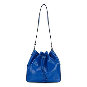 Patricia Nash Belamy Leather Drawstring Bucket Bag