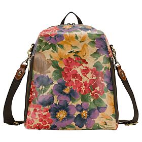 Patricia Nash Dorine Convertible Leather Backpack