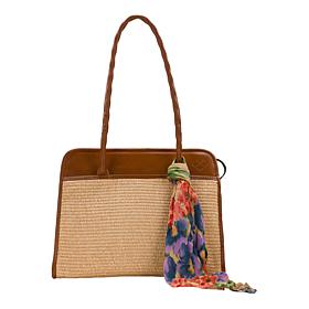 Patricia Nash Large Paris Satchel with Scarf