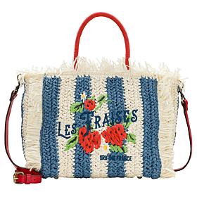 Patricia Nash Les Fraises Woven Tote with Adjustable Strap