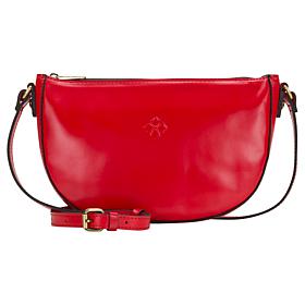 Patricia Nash Melanie Leather Crescent Hobo Crossbody Bag