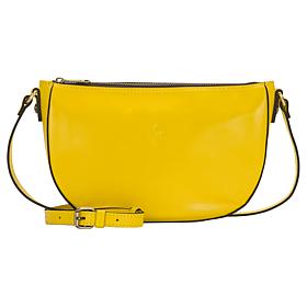 Patricia Nash Melanie Leather Crescent Hobo Crossbody Bag