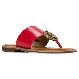 Patricia Nash Niki Leather Compass Medallion Sandal