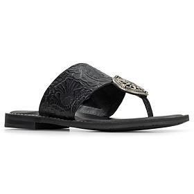 Patricia Nash Niki Leather Compass Medallion Sandal