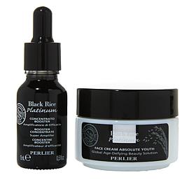 Perlier Black Rice Booster Serum and Anti-Age Day Cream Set