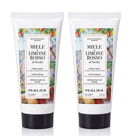 Perlier Honey & Sicily Red Lemon Hand Cream 2-pack