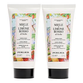Perlier Honey & Sicily Red Lemon Hand Cream 2-pack