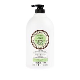 Perlier Shea Butter and Pistachio 1-Liter Bath Cream