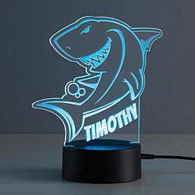 Personalized Acrylic Sharktastic Multi-Color Nightlight