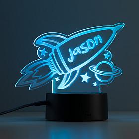 Personalized Acrylic Spaceship LED Nightlight