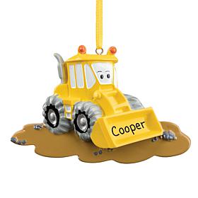 Personalized Bulldozer Ornament