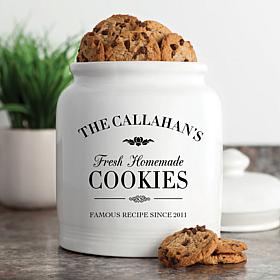 Personalized Fresh Homemade Cookies Cookie Jar