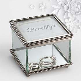 Personalized "My Name" Personalized Glass Keepsake Box