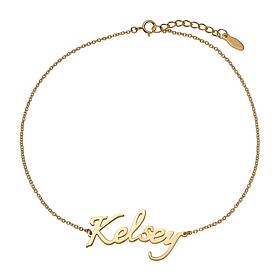 Personalized Script Name Anklet