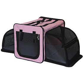 Pet Life Large Expandable Collapsible Travel Pet Dog Crate