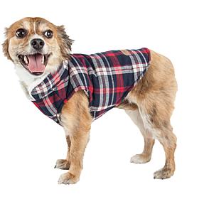 Pet Life Puddler Classic Plaid Insulated Dog Coat
