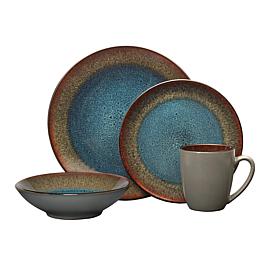 Pfaltzgraff Monroe Blue 16-Piece Dinnerware Set 