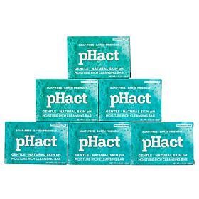 pHact 6-pack 4.25 oz. Moisture-Rich Cleansing Bars