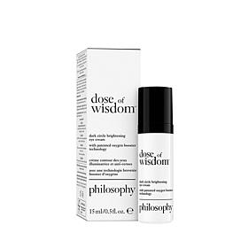 philosophy dose of wisdom brightening eye cream