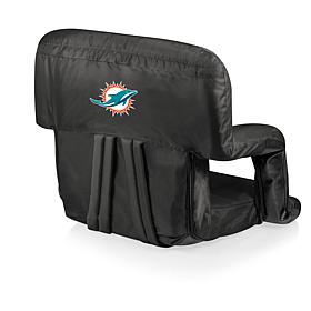 Picnic Time Ventura Folding Chair-Miami Dolphins