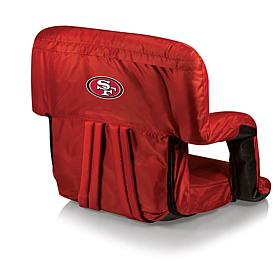Picnic Time Ventura Folding Stadium Chair-SF. 49ers