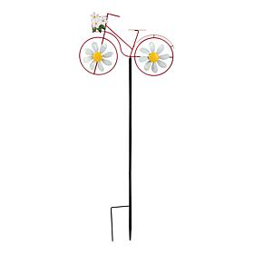 Plow & Hearth Metal Bicycle Wind Spinner Garden Stake