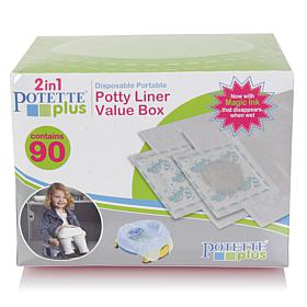 Potette by Kalencom Disposable Portable Potty Liner Value Box