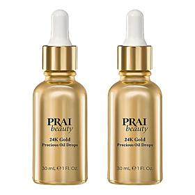 PRAI Beauty 1 fl. oz. 24K Gold Precious Oil Drops 2-pack