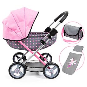 Pram Cosy with Fairy Doll Stroller 23.25" x 15" x 22.83"