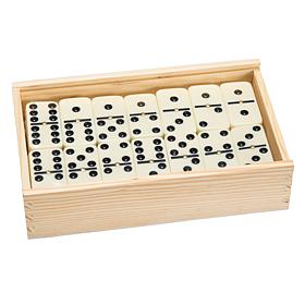 Premium Set of 55 Double Nine Dominoes with Wood Case
